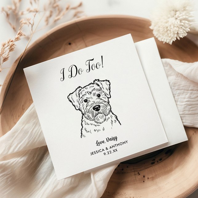 Servilleta De Papel Servilletas de Cocktail para Bodas de Perros Moder (Subido por el creador)