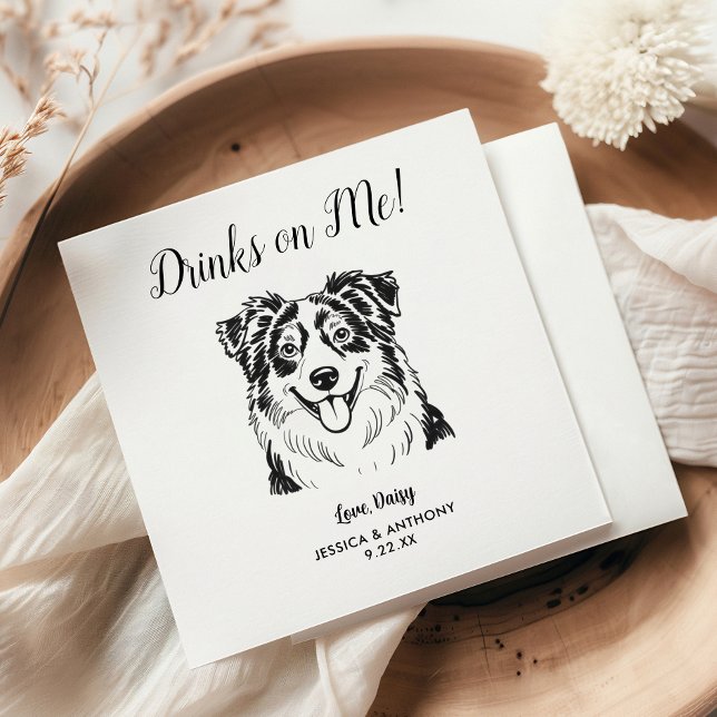 Servilleta De Papel Servilletas de Cocktail para Bodas de Perros Moder (Subido por el creador)