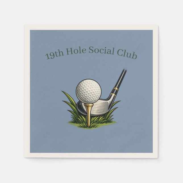 Servilleta De Papel Servilletas de Cocktail para Eventos de Golf (Anverso)
