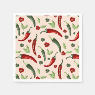 Servilleta De Papel Servilletas de cóctel con estampado de chili | Fie