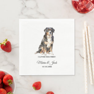 Servilleta De Papel Servilletas de cóctel de boda para perro de montañ