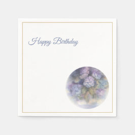 Servilleta De Papel Servilletas de cóctel de cumpleaños de Hortensia L