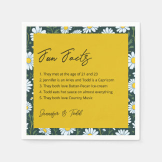 Servilleta De Papel Servilletas de cóctel de datos divertidos