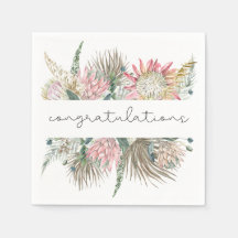 Servilletas de cóctel de flores boho