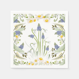 Servilleta De Papel Servilletas de cóctel de flores de verano
