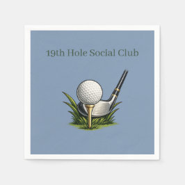 Servilleta De Papel Servilletas de cóctel de golf Club Social del 19º 