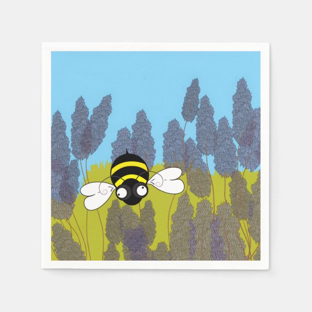 Servilleta De Papel Servilletas de cóctel de lavanda (Anverso)