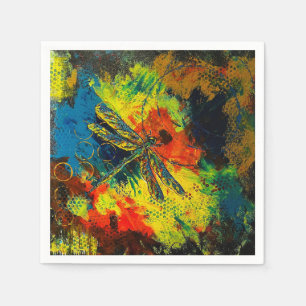 Servilleta De Papel servilletas de cóctel de libélula