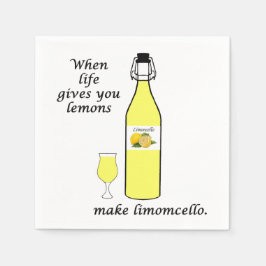 Servilleta De Papel Servilletas de cóctel de limones a limoncello