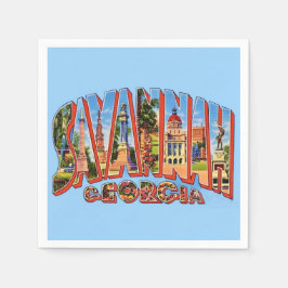 Servilleta De Papel Servilletas de cóctel de Savannah Georgia