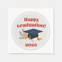 Servilletas de cóctel ¡Feliz Graduación 2026!