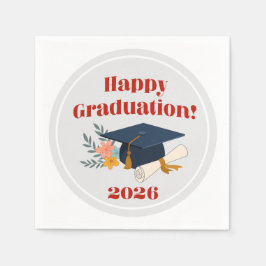 Servilleta De Papel Servilletas de cóctel ¡Feliz Graduación 2026!