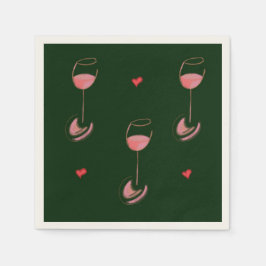 Servilleta De Papel Servilletas de cóctel para amantes del vino