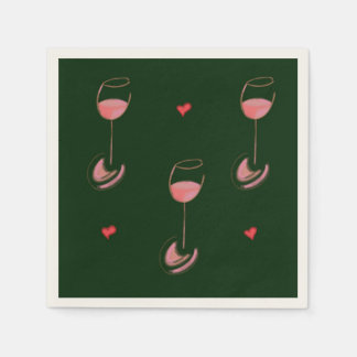 Servilleta De Papel Servilletas de cóctel para amantes del vino