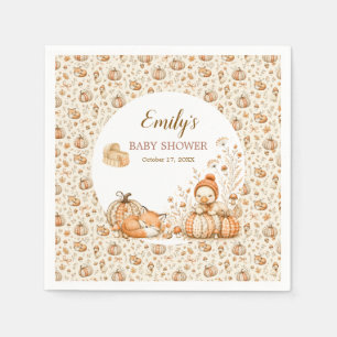 Servilleta De Papel Servilletas de cóctel para baby shower de Otoño Li