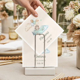 Servilleta De Papel Servilletas de cóctel para baby shower del oso avi