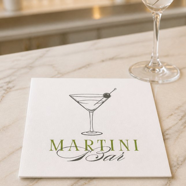 Servilleta De Papel Servilletas de cóctel para bar de martini minimali (Subido por el creador)