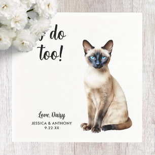 Servilleta De Papel Servilletas de cóctel para boda de gato