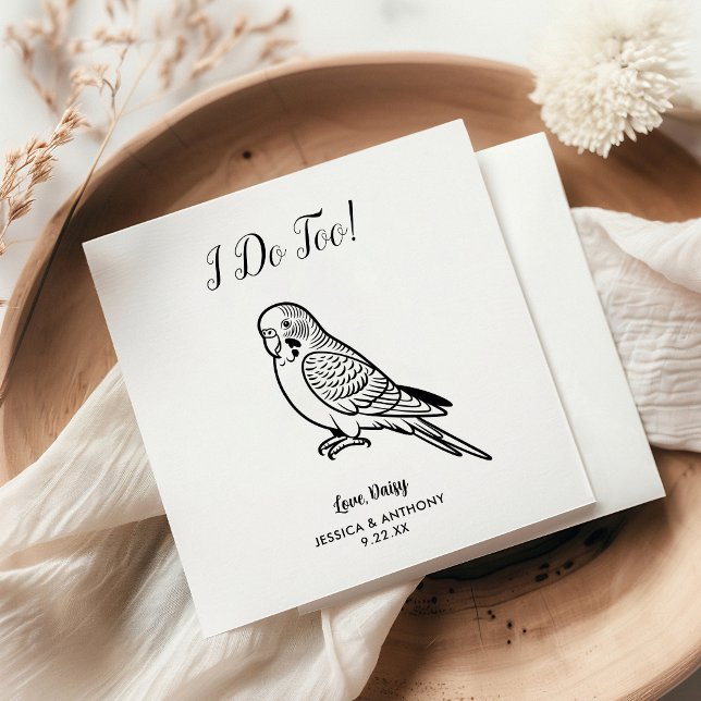 Servilleta De Papel Servilletas de cóctel para boda de periquito moder (Subido por el creador)