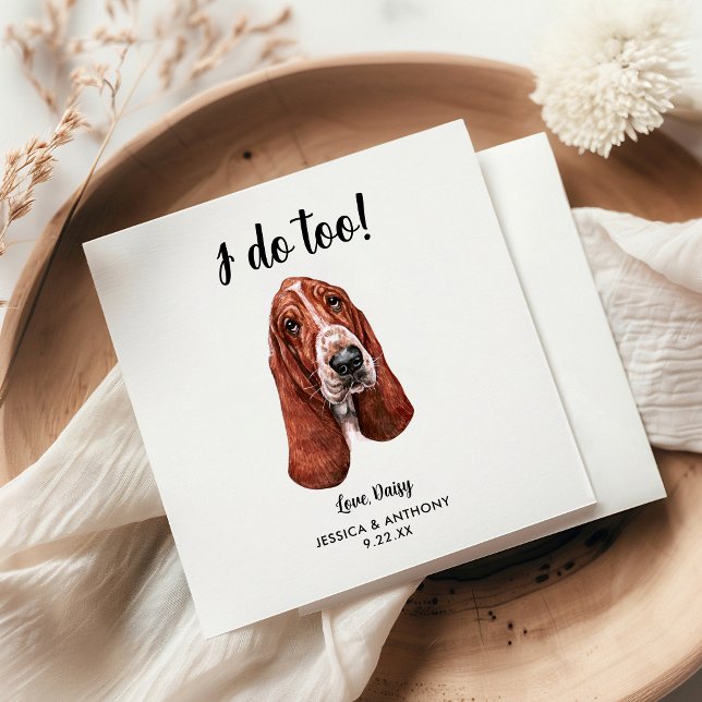 Servilleta De Papel Servilletas de cóctel para boda de perro (Subido por el creador)