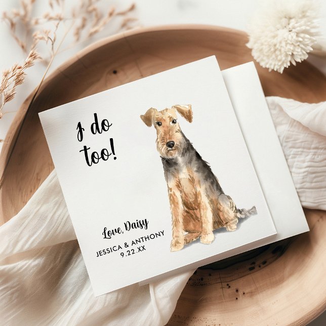 Servilleta De Papel Servilletas de cóctel para boda de perro (Subido por el creador)