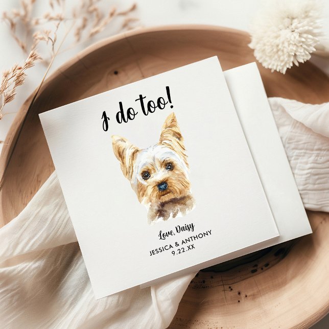 Servilleta De Papel Servilletas de cóctel para boda de perro (Subido por el creador)