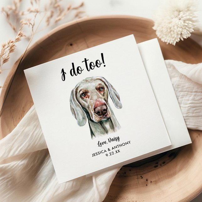 Servilleta De Papel Servilletas de cóctel para boda de perro (Subido por el creador)