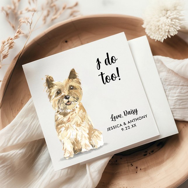 Servilleta De Papel Servilletas de cóctel para boda de perro (Subido por el creador)