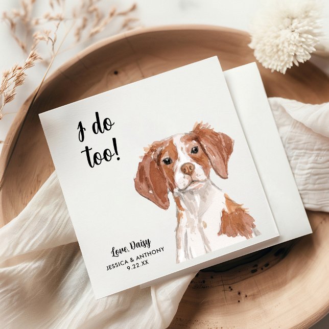 Servilleta De Papel Servilletas de cóctel para boda de perro (Subido por el creador)
