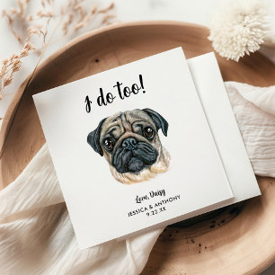 Servilleta De Papel Servilletas de cóctel para boda de perro