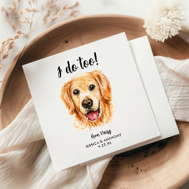 Servilleta De Papel Servilletas de cóctel para boda de perro