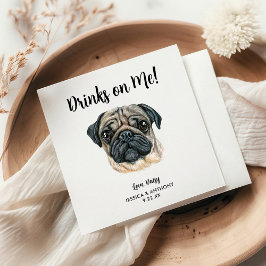 Servilleta De Papel Servilletas de cóctel para boda de perro