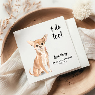 Servilleta De Papel Servilletas de cóctel para boda de perro