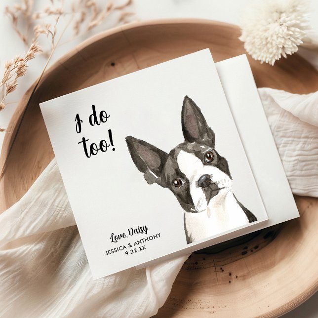 Servilleta De Papel Servilletas de cóctel para boda de perro (Subido por el creador)