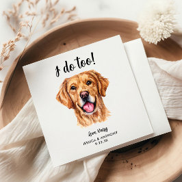 Servilleta De Papel Servilletas de cóctel para boda de perro