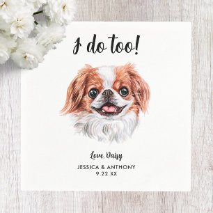 Servilleta De Papel Servilletas de cóctel para boda de perro