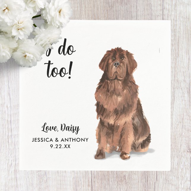 Servilleta De Papel Servilletas de cóctel para boda de perro (Subido por el creador)