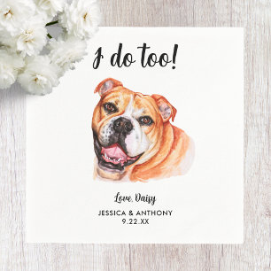 Servilleta De Papel Servilletas de cóctel para boda de perro