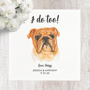 Servilleta De Papel Servilletas de cóctel para boda de perro