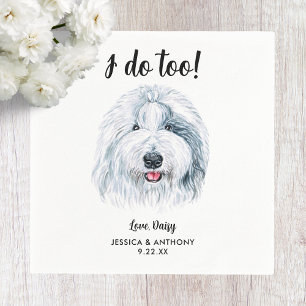 Servilleta De Papel Servilletas de cóctel para boda de perro