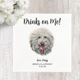 Servilleta De Papel Servilletas de cóctel para boda de perro