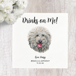Servilleta De Papel Servilletas de cóctel para boda de perro