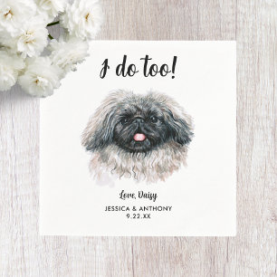 Servilleta De Papel Servilletas de cóctel para boda de perro