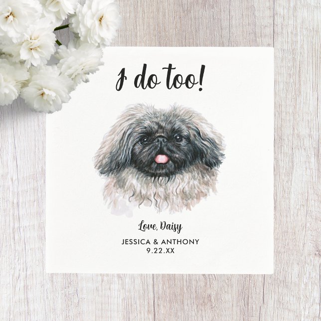 Servilleta De Papel Servilletas de cóctel para boda de perro (Subido por el creador)