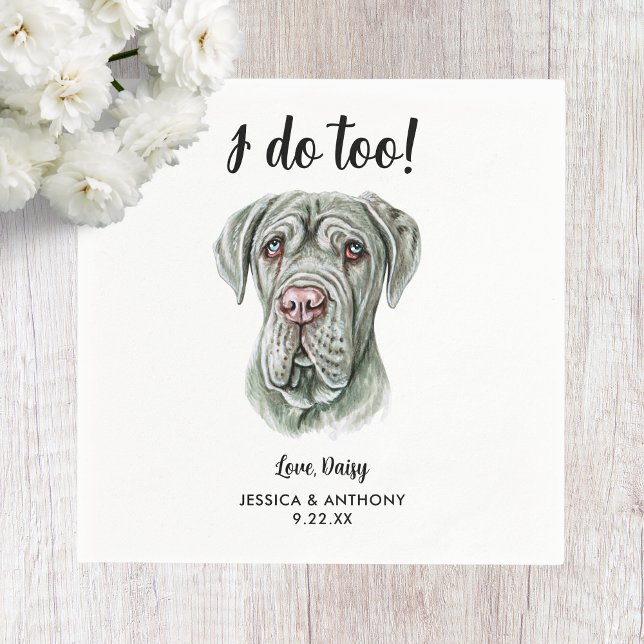 Servilleta De Papel Servilletas de cóctel para boda de perro (Subido por el creador)