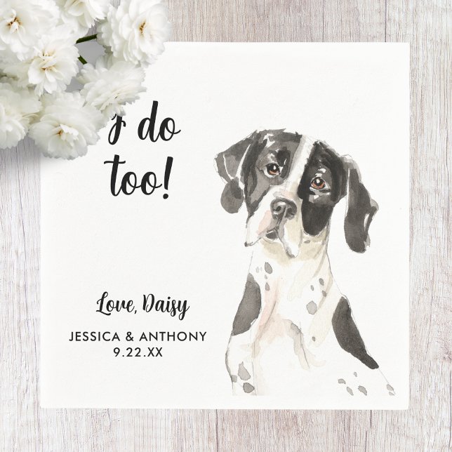 Servilleta De Papel Servilletas de cóctel para boda de perro (Subido por el creador)