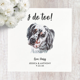 Servilleta De Papel Servilletas de cóctel para boda de perro