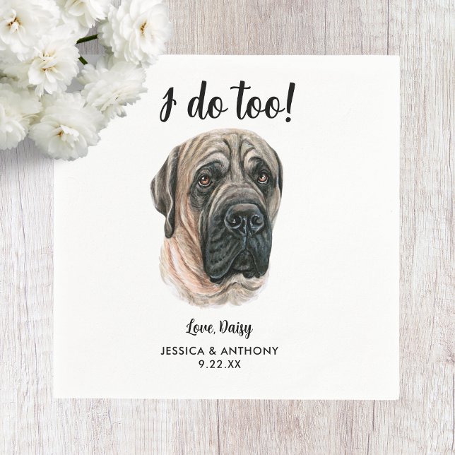 Servilleta De Papel Servilletas de cóctel para boda de perro (Subido por el creador)
