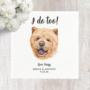 Servilleta De Papel Servilletas de cóctel para boda de perro