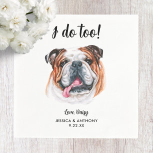 Servilleta De Papel Servilletas de cóctel para boda de perro